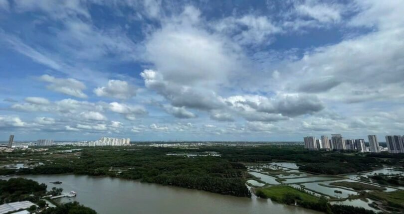 view can ho truc dien song 810x430 - Giá mua bán căn hộ 3 phòng ngủ Block 12 Chung cư The Panorama Quận 7 T6/2024