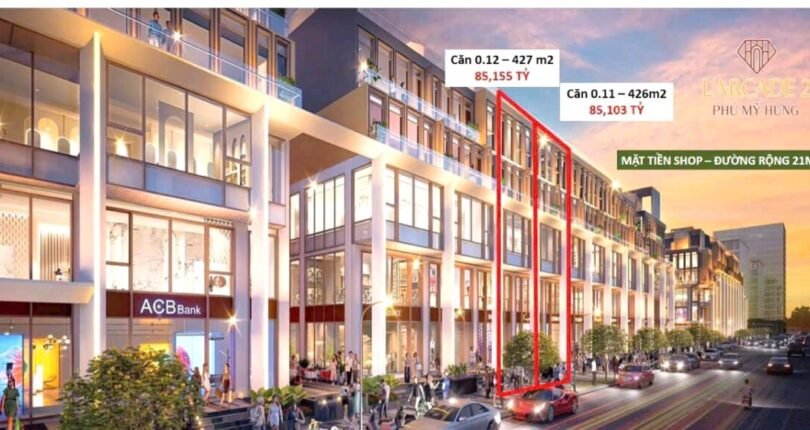 cap toa nha thuong mai ban 810x430 - Giá mua bán cặp tòa nhà phố thương mại mặt đường D-Bắc L'arcade Phú Mỹ Hưng Quận 7 T8/2024