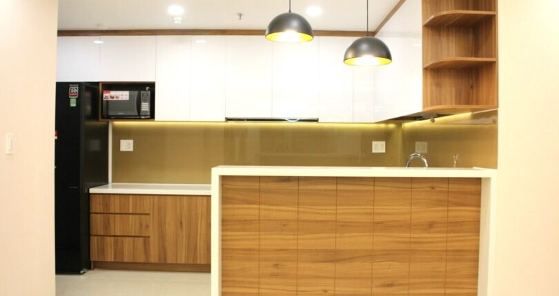 khong gian bep 3 810x430 - Giá mua bán căn hộ 3 phòng ngủ Block B Chung cư Nam Phúc Le Jardin Quận 7 T7/2024