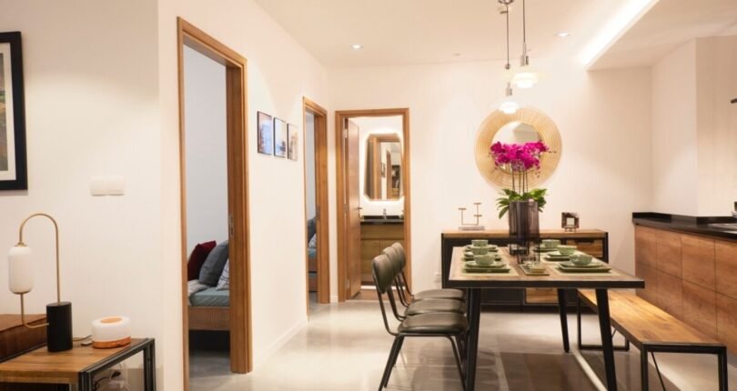 khong gian phong an rong rai 810x430 - Giá cho thuê căn hộ 3 phòng ngủ số 05 Block A Chung cư Scenic Valley 1 Quận 7 T7/2024