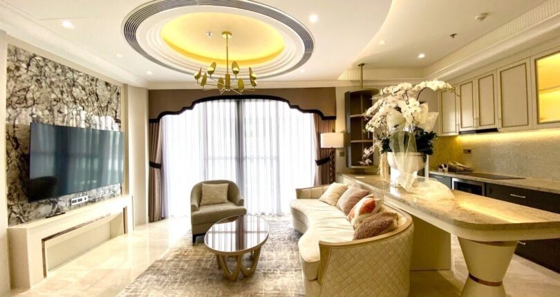 phong khach can ho cho thue 12 810x430 - Giá cho thuê căn hộ 3pn số A05 Chung cư The Horizon Phú Mỹ Hưng Quận 7 T8/2024