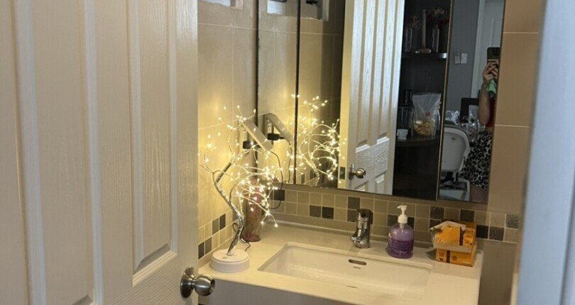 tollet can ho cho thue 810x430 - Cho thuê căn góc chung cư Scenic Valley 1, 02pn, giá 17tr/tháng, đầy đủ nội thất, xem nhà dễ.