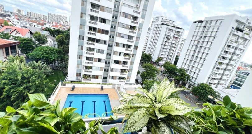 view can ho ban 3 810x430 - Giá mua bán căn hộ 3 phòng ngủ lầu 7 Block A Chung cư Mỹ Khánh 1 Quận 7 T7/2024