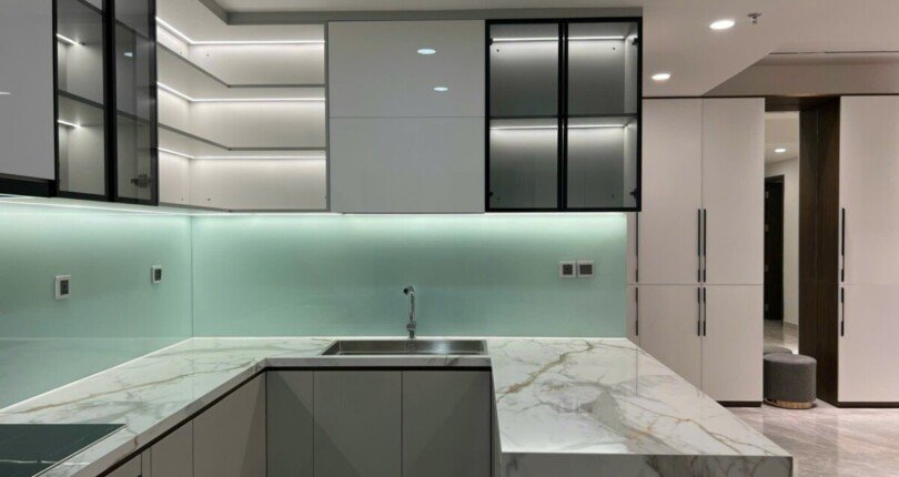 IMG 3492 810x430 - Siêu phẩm căn hộ 3PN Midtown Phú Mỹ Hưng cho thuê Giá 2500usd: Full nội thất Vip, lầu cao, 128m2