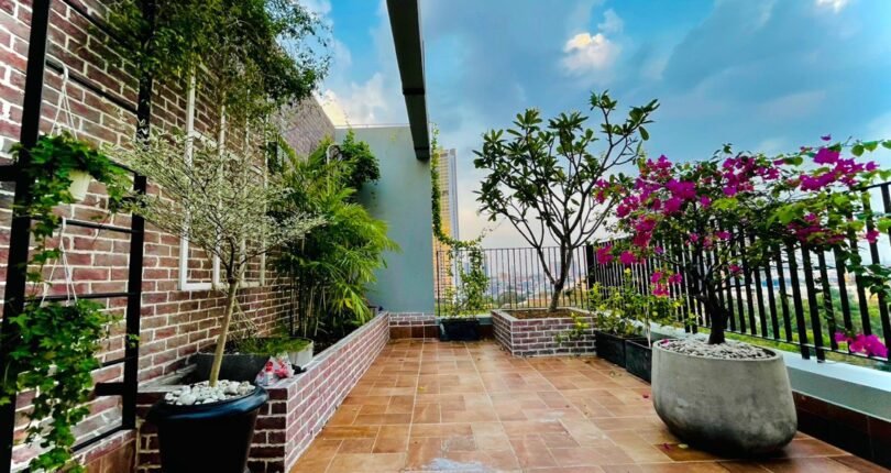 ban cong san thuong can ho ban 810x430 - Giá mua bán căn hộ penthouse 5pn Chung cư Star Hill Phú Mỹ Hưng Quận 7 T8/2024