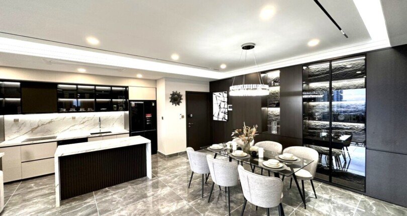 khong gian bep va phong an 2 810x430 - Bán gấp căn hộ 3pn Block B Chung cư Riverpark Residence Phú Mỹ Hưng giá 13,5 tỷ