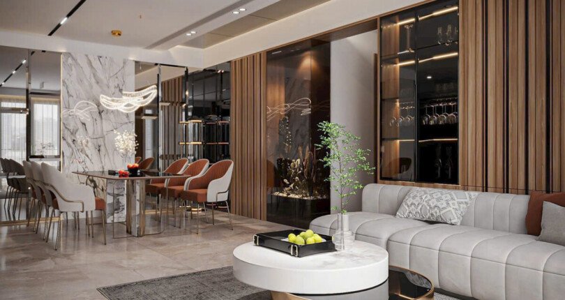 khong gian can ho rong rai thiet ke tinh te 810x430 - Giá mua bán căn hộ 3pn Chung cư The Horizon Phú Mỹ Hưng Quận 7 T8/2024