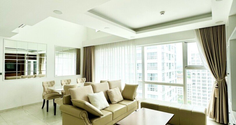 khong gian phong khach 4 810x430 - Giá mua bán căn hộ Duplex 4pn Block O Chung cư Happy Valley Premier Quận 7 T8/2024