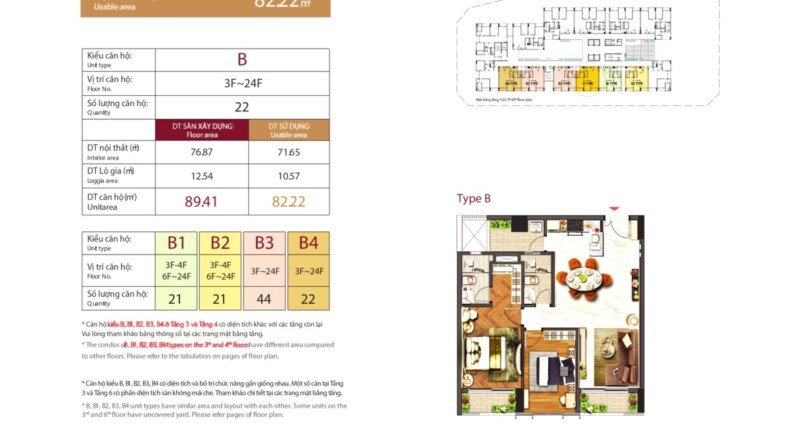 layout can ho midtown ban 810x430 - Giá mua bán căn hộ 2pn Block A Chung cư Midtown m5 Quận 7 T9/2024