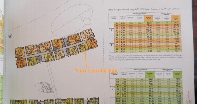 mat bang vi tri can ho ban 5 810x430 - Giá mua bán căn 2pn Block B.06 Chung cư Midtown m7 The Signature Quận 7 T9/2024