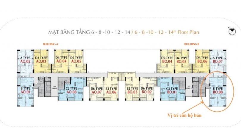 mat bang vi tri can ho can ban 810x430 - Giá mua bán căn hộ 3pn Block B Chung cư Hưng Phúc Premier Quận 7 T9/2024