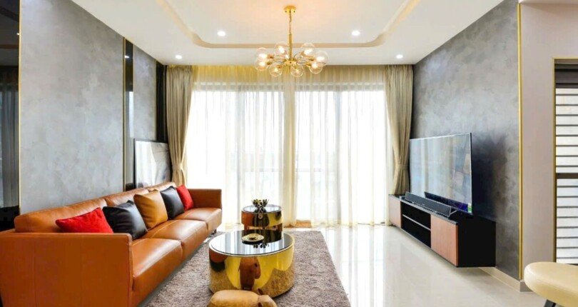 phong khach can ho ban 15 810x430 - Giá mua bán căn hộ 3pn Block C Chung cư Riverpark Premier Quận 7 T8/2024