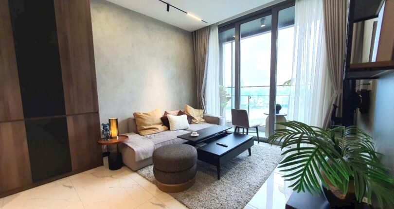 phong khach can ho cho thue 2 810x430 - Giá cho thuê căn hộ 2pn Chung cư Empire City Thủ Thiêm T8/2024