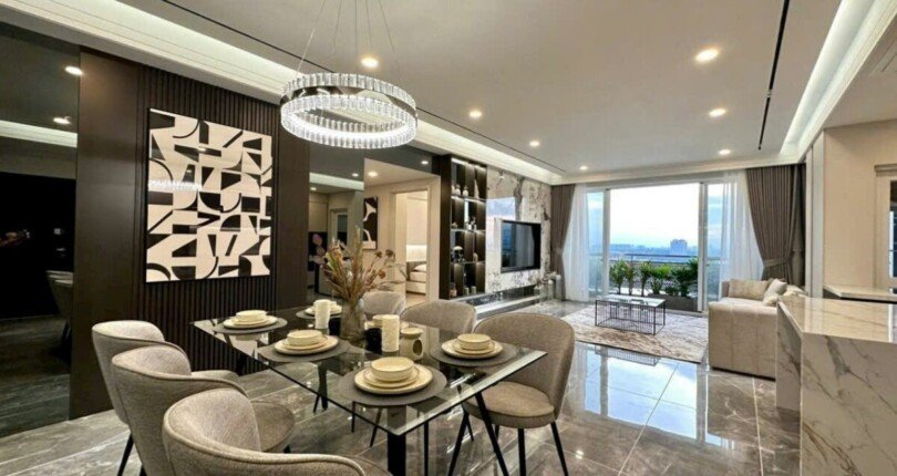 z5749505487492 54466b730902cb7738f6e7de7431edb6 810x430 - Bán căn hộ cao cấp Riverpark Residence 3 phòng ngủ, full nội thất, lầu cao view sông