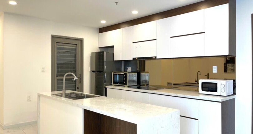 can canh bep sang trong 810x430 - Giá mua bán căn hộ 3pn Block A Chung cư Hưng Phúc Happy Residence Quận 7 t10/2024