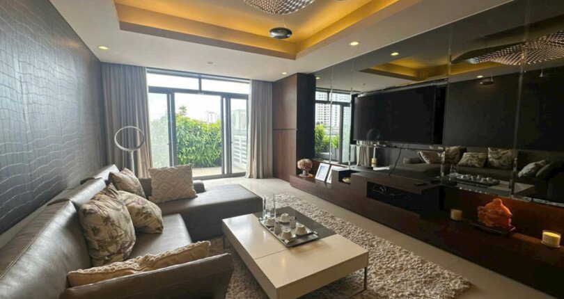 can canh phong khach sang trong 810x430 - Bán gấp căn hộ sân vườn chung cư Riverside Residence Phú Mỹ Hưng Quận 7