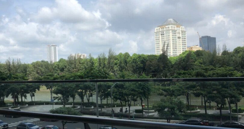 cho thue shop m7 3 810x430 - Cho thuê Shop Tại Midtown Tòa M7. DT 118m2 gồm trệt lửng. View đẹp nhìn công viên Sakura. Giá 35 Triệu/Tháng