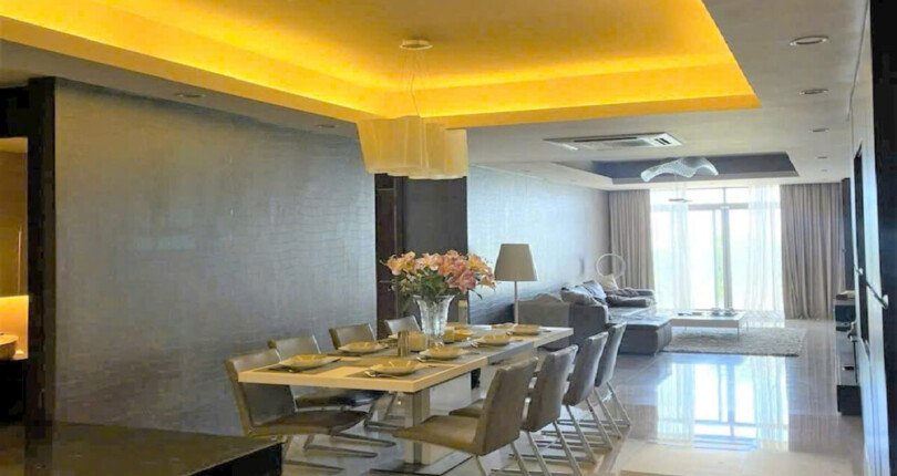 khong gian phong an rong rai 1 810x430 - Bán gấp căn hộ sân vườn chung cư Riverside Residence Phú Mỹ Hưng Quận 7
