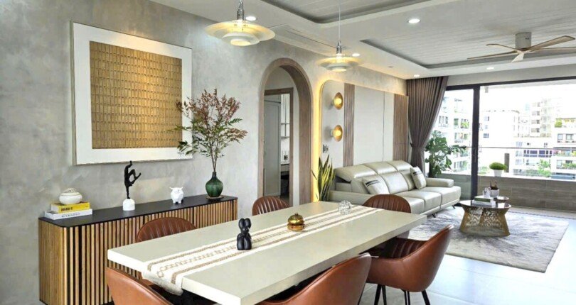 khong gian phong an sang trong 810x430 - Giá mua bán căn hộ 3pn Chung cư The Panorama 3 Phú Mỹ Hưng Quận 7 T9/2024