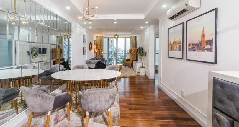 phong an can ho ban 3 810x430 - Bán căn hộ 101m2, chung cư Scenic Valley 1, giá 7.2 tỷ, nội thất cao cấp, view hồ bơi.