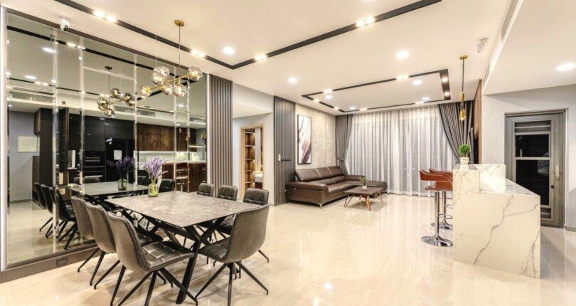 phong an va phong khach can ho ban 810x430 - Giá mua bán căn hộ 3pn Block C chung cư Riverpark Premier Quận 7 T10/2024