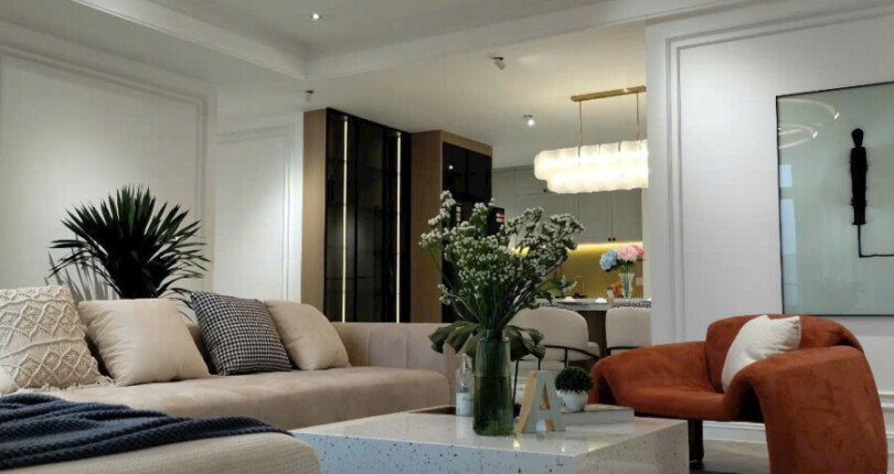 phong khach can ho ban 22 810x430 - Bán căn hộ chung cư Mỹ Phúc, diện tích 125m2, 03pn, giá 8.9 tỷ, nhà đẹp, đủ nội thất.