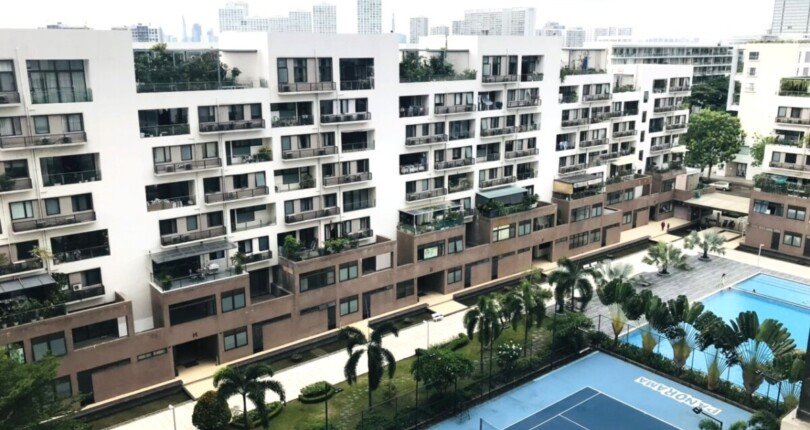 view phong khach truc dien tien ich noi khu the panorama 810x430 - Giá mua bán căn hộ 3pn Chung cư The Panorama 3 Phú Mỹ Hưng Quận 7 T9/2024