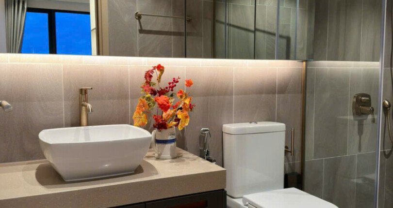 can ho ban co 2 toilet day du thiet bi nhu hinh 1 810x430 - Giá mua bán căn hộ 2 phòng ngủ Block B Chung cư The Antonia Phú Mỹ Hưng T10/2024