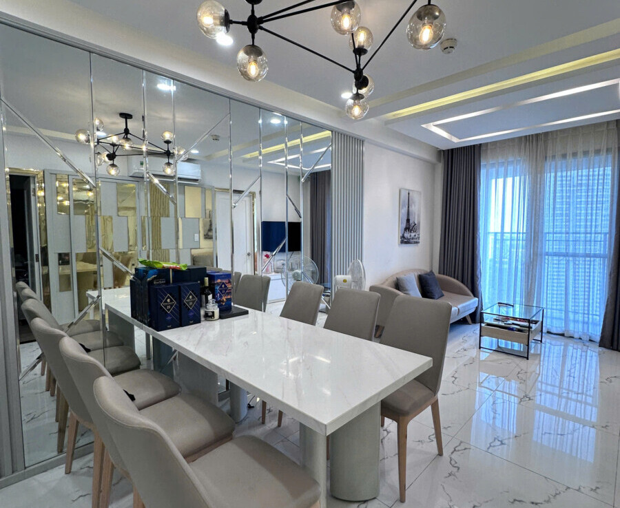 hinh anh phong an can ho ban 1 900x738 - Bán căn hộ chung cư Saigon South, 72m2, 02pn, giá 4.650 tỷ, nhà đẹp, nội thất cao cấp.