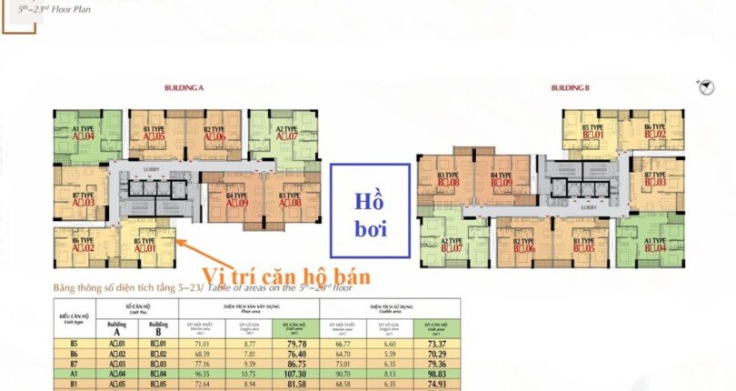 mat bang vi tri can ho ban 2 810x430 - Bán gấp căn hộ 2pn The Antonia Phú Mỹ Hưng, căn góc, lầu cao, đầy đủ nội thất cao cấp