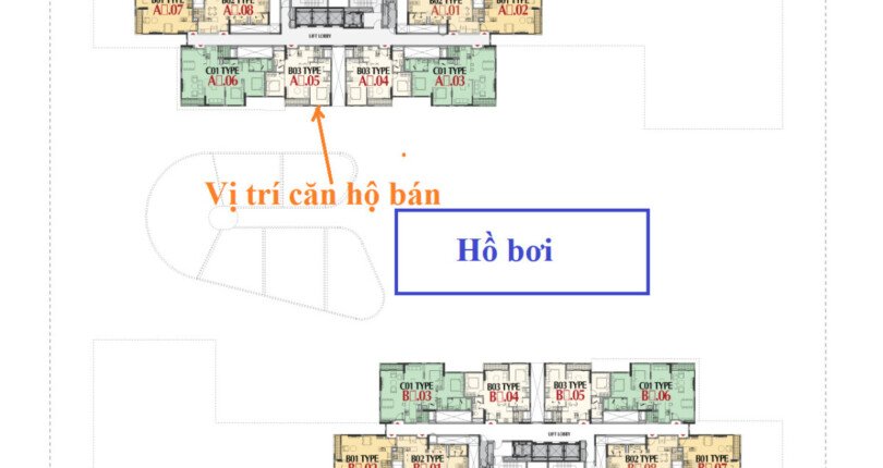 mat bang vi tri can ho ban 3 810x430 - Duy nhất căn hộ 2 phòng ngủ nội thất chủ đầu tư cần bán tại Cardinal Court Phú Mỹ Hưng