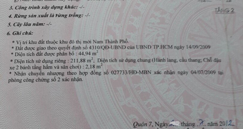 phap ly so hong shophouse ban 810x430 - Giá mua bán shop góc Chung cư Sky Garden 2 Quận 7 T10/2024
