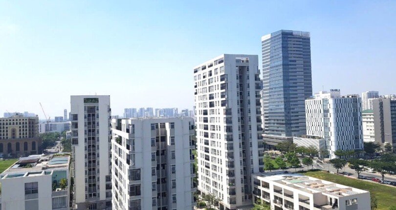 hinh anh kdc star hill nhin tu phong ngu can ho ban 810x430 - Giá mua bán căn hộ 3 phòng ngủ block B chung cư Star Hill Quận 7 T11/2024