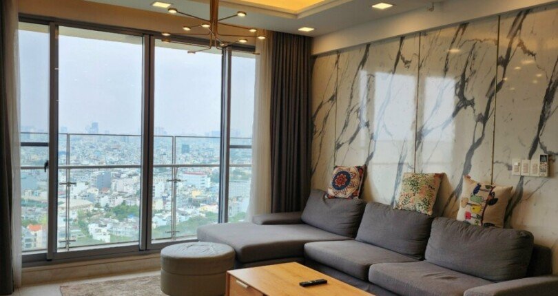 hinh anh phong khach can ho ban 5 810x430 - Bán căn hộ chung cư Green Valley, 02pn, giá 6.8 tỷ, nhà đẹp, đầy đủ nội thất, chỉ cần xách vali vào là ở.