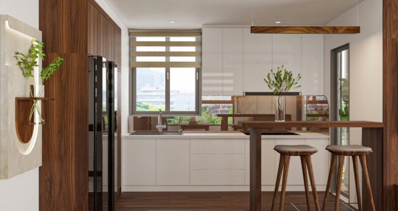 khong gian bep 2 810x430 - Giá cho thuê căn hộ 3 phòng ngủ block B chung cư Green Valley Phú Mỹ Hưng Quận 7 T11/2024