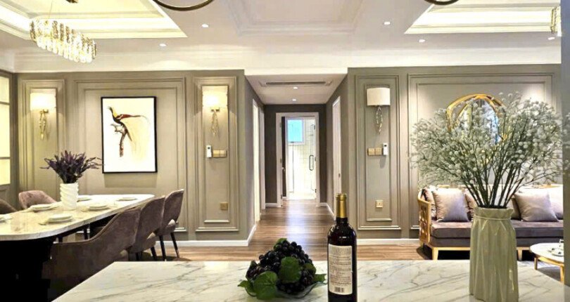 khong gian bep sang trong 810x430 - Giá mua bán căn hộ 3 phòng ngủ block B chung cư Riverpark Residence Quận 7 T11/2024