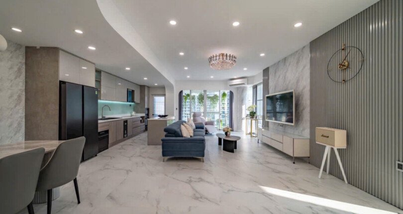 khong gian phong khach can ho ban 2 810x430 - Giá mua bán căn hộ 3pn chung cư Riverpark 1 Phú Mỹ Hưng Quận 7 T11/2024