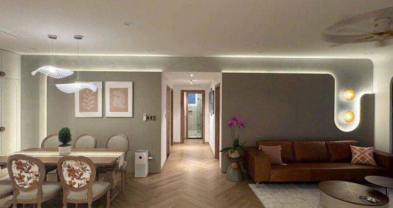 khong gian phong khach rong rai 810x430 - Giá cho thuê căn hộ 3 phòng ngủ chung cư Riverpark Residence Phú Mỹ Hưng Quận 7 T11/2024