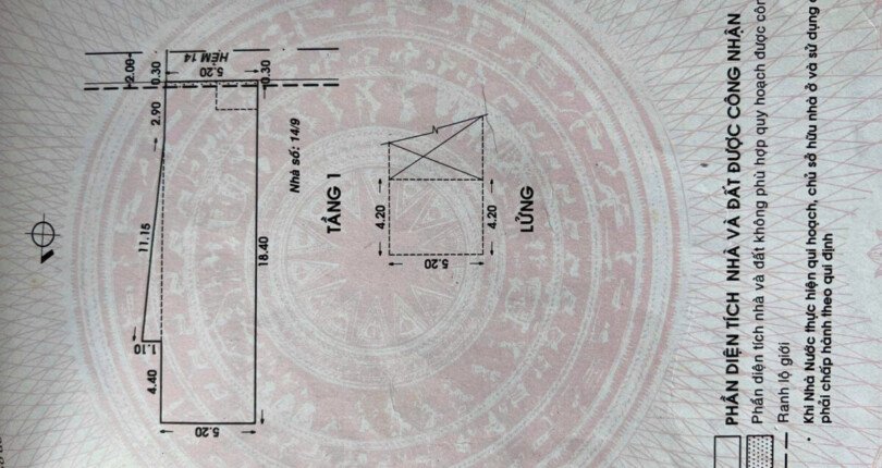 mat bang phap ly so hong nha dat ban 810x430 - Giá mua bán nhà phố nguyên căn số 14 Nhất Chi Mai phường 13 Quận Tân Bình T11/2024