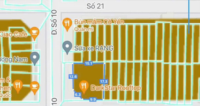 mat bang vi tri nha dat ban 810x430 - Giá mua bán tòa nhà căn hộ dịch vụ căn góc đường số phường Tân Quy Quận 7 T11/2024