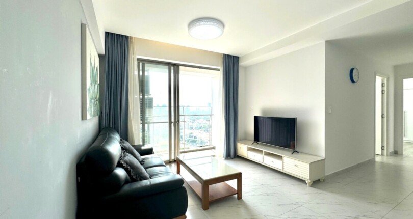 phong khach can ho ban 5 810x430 - Giá mua bán căn hộ 2 phòng ngủ chung cư Hưng Phúc Happy Residence Quận 7 T11/2024
