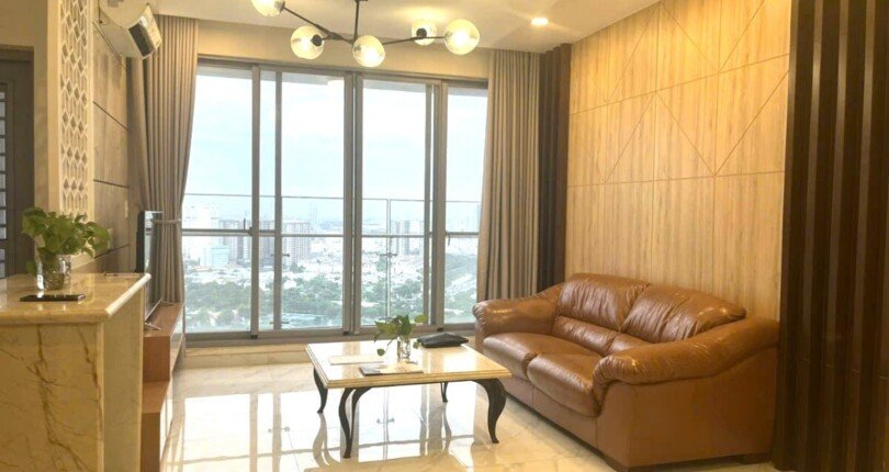 phong khach can ho rong rai sang trong 810x430 - Giá mua bán căn hộ 2 phòng ngủ block D Chung cư Green Valley Quận 7 T11/2024