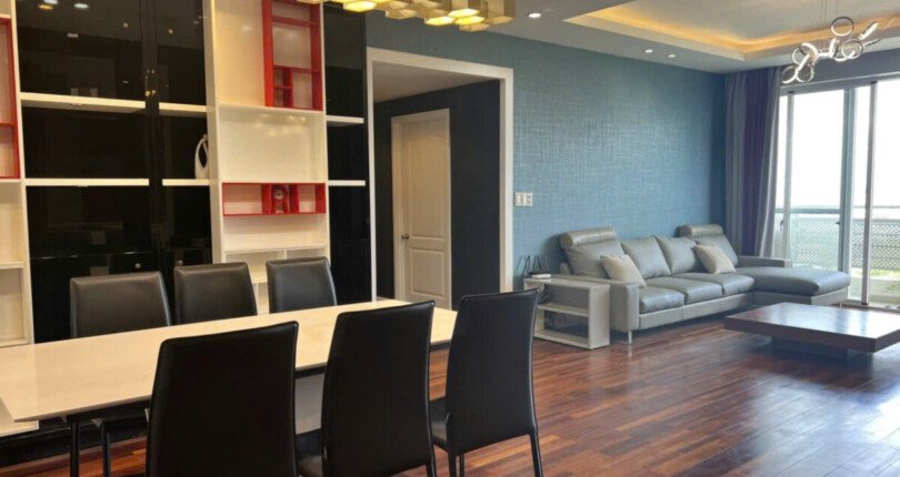 phong khach va phong an can ho cho thue 810x430 - Giá cho thuê căn hộ 3 phòng ngủ block C view sông chung cư Riverpark Residence Quận 7