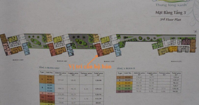 mat bang vi tri can ho ban 12 810x430 - Giá mua bán căn hộ 3pn - 133m2 chung cư Green Valley Phú Mỹ Hưng Quận 7