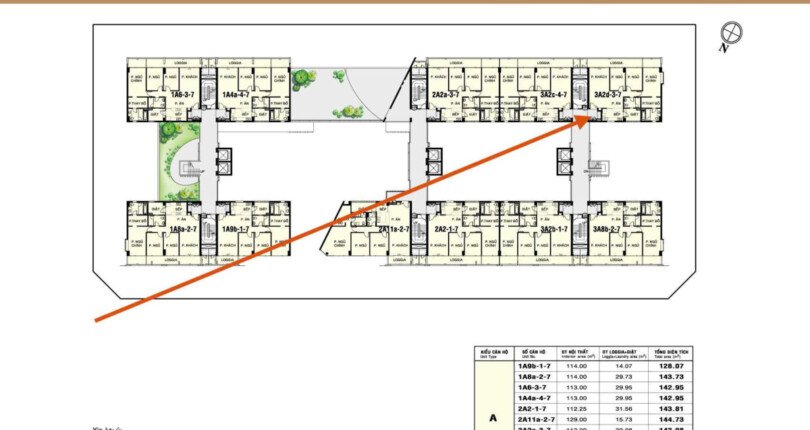 mat bang vi tri can ho ban 3 810x430 - Giá mua bán căn hộ 3pn Block 3a chung cư Garden Court 1 Quận 7 T12/2024