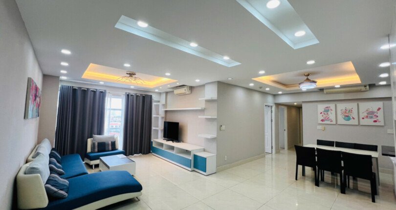 phong khach can ho ban 18 810x430 - Giá mua bán căn hộ 3pn 135m2 block A.03 chung cư Happy Valley Phú Mỹ Hưng