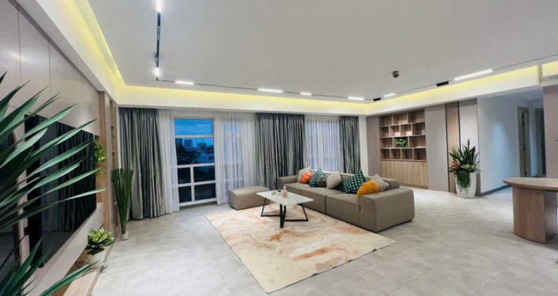 phong khach can ho ban 3 810x430 - Giá mua bán căn hộ 3pn block A chung cư Happy Valley Quận 7 T12/2024