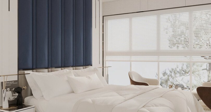 phong ngu master 2 810x430 - Giá mua bán căn hộ 3pn block H-01 chung cư Happy Valley Quận 7 T12/2024