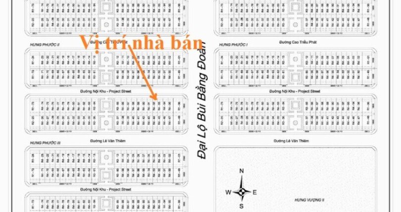 vi tri nha dat can ban 810x430 - Giá mua bán nhà phố nguyên căn mặt đường Nội Khu Hưng Phước 2 Phú Mỹ Hưng Quận 7 T12/2024