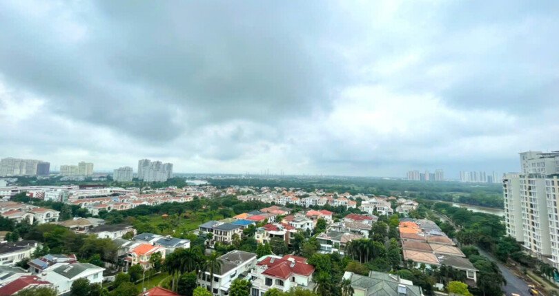 view can ho ban 810x430 - Bán căn hộ chung cư Hưng Phúc, 78m2, 02pn, giá 5.4 tỷ, view Biệt Thự, xem nhà dễ.